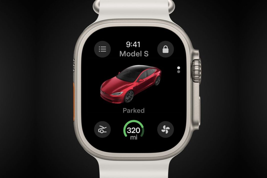 Tesla permitirá que usuários do Apple Watch desbloqueiem e controlem seus veículos com um novo app watchOS